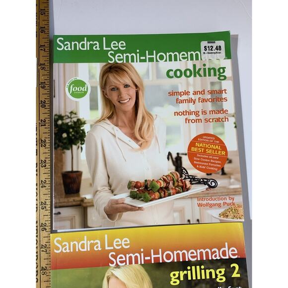 Sandra Lee Semi-Homemade Cookbook Lot of 2 - Cooking 2005 & Grilling 2 2008 - Picture 4 of 9